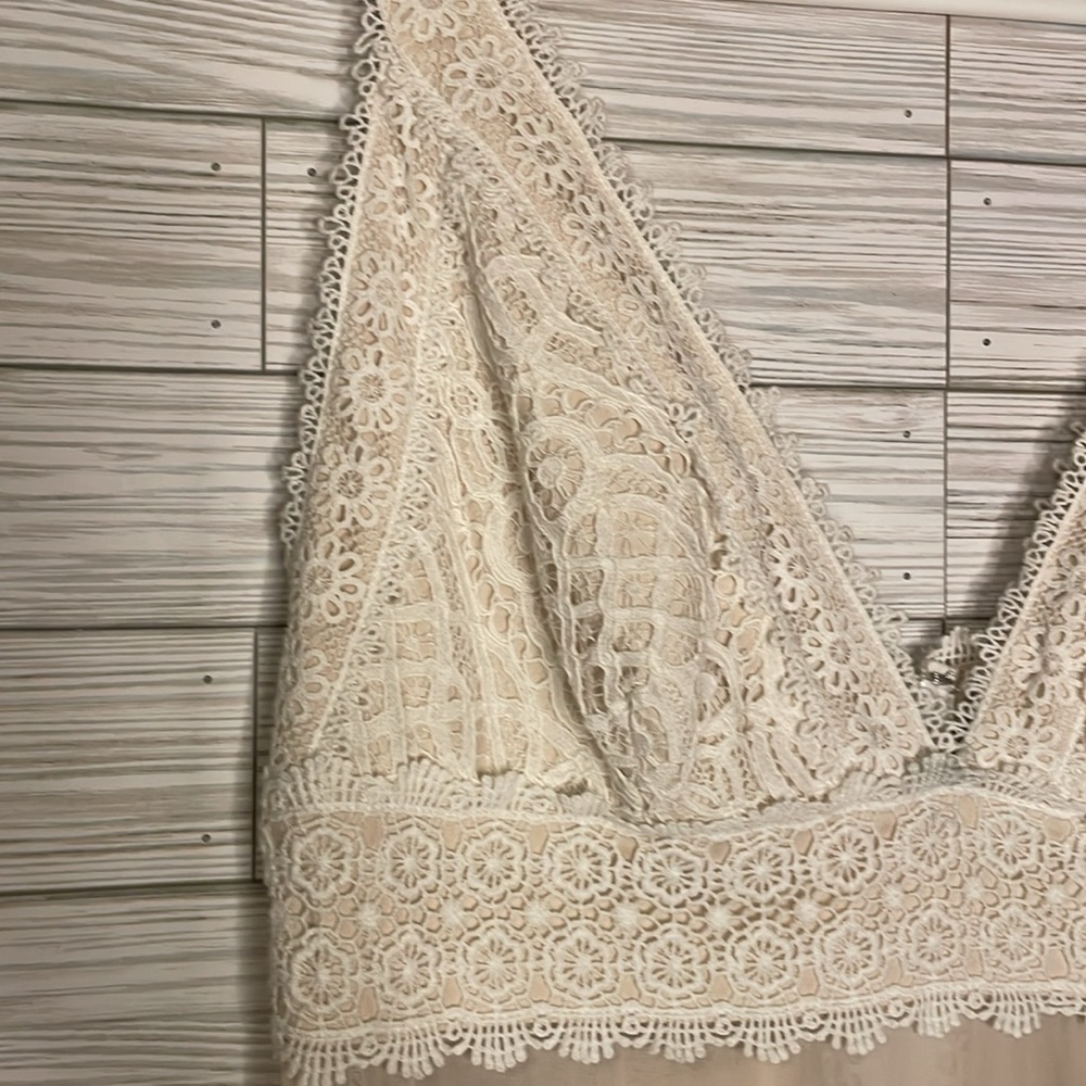 Tadashi Shoji lace bridal dress size 10 - Picture 2 of 7